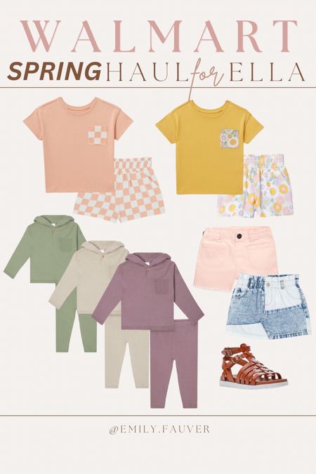 Walmart Spring Haul for Ella 🌸 love these matching hoodie sets (on sale!) + cute shorts sets! 

#LTKkids #LTKunder50 #LTKSale