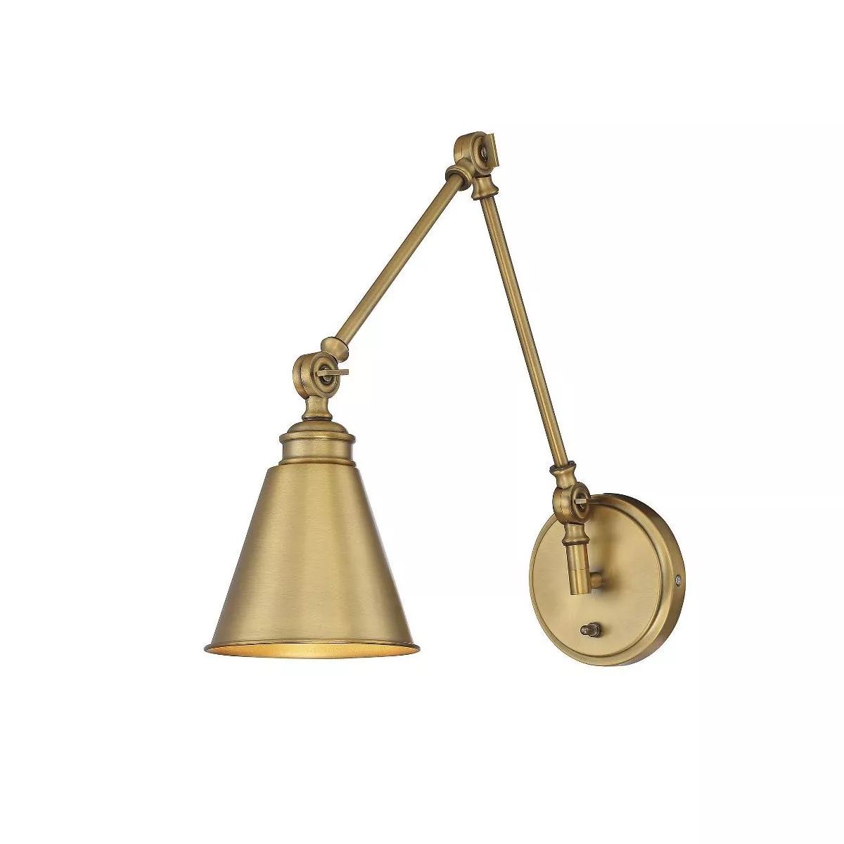 Savoy House Morland 1 - Light Swing Arm Lamp in  Warm Brass | Target