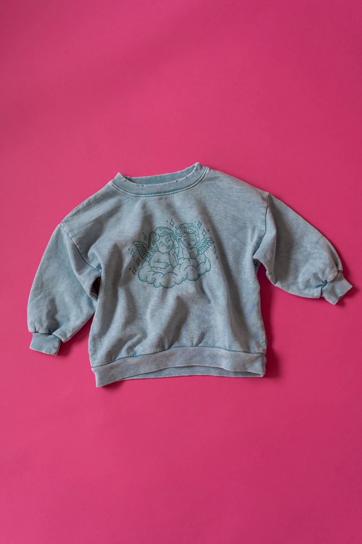 Cupid Kid's Sweatshirt in Blue | Jean and June