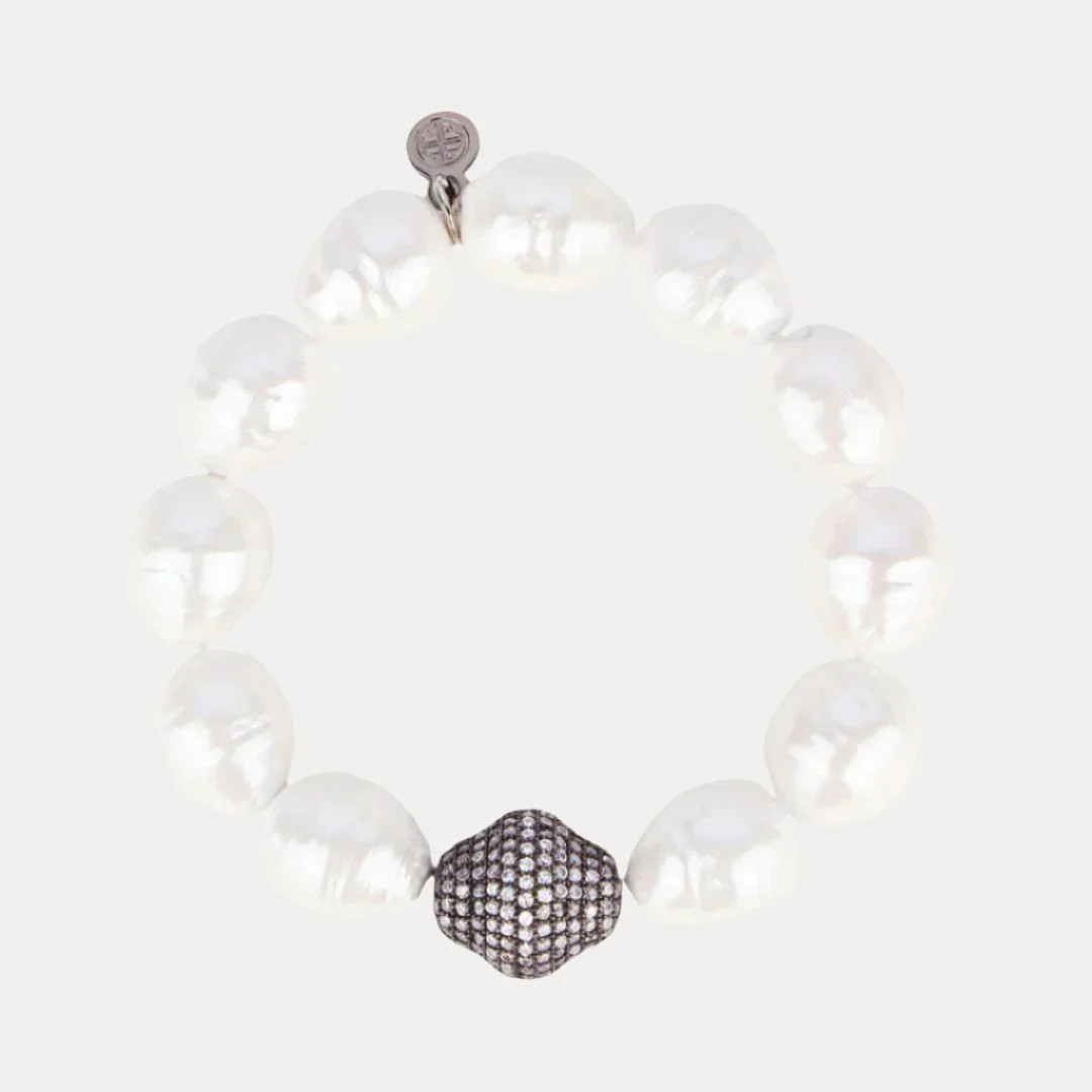 Isabel Pearl Bracelet - White | BuDhaGirl