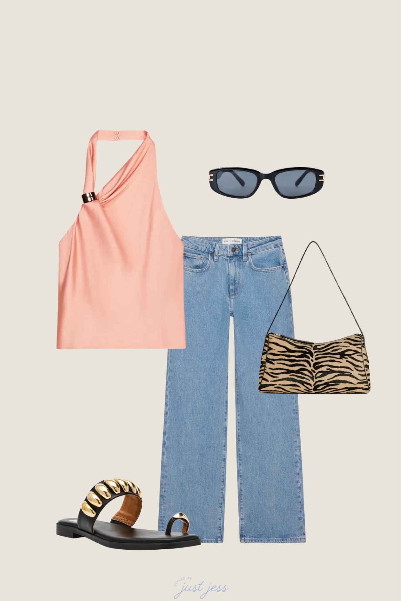 spring outfit idea featuring pops of pink & animal print

// aritzia denim, zara, zebra handbag, sunglasses women, sandals, spring outfit, spring fashionn

#LTKStyleTip
