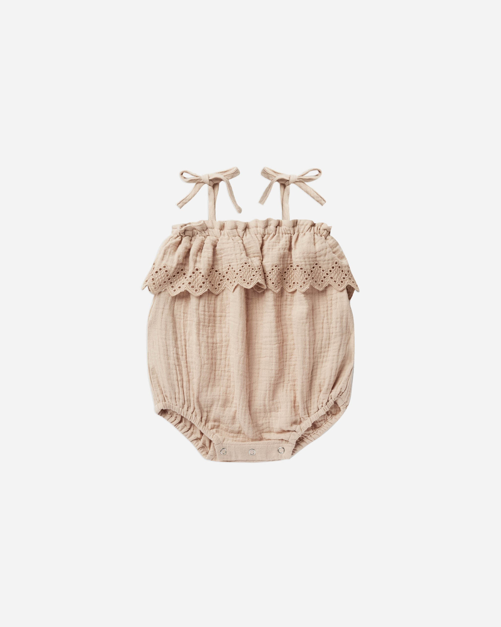 ruffle romper | shell | Rylee + Cru