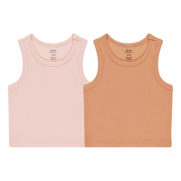 Girls' Rylee + Cru Ribbed Set Toddler 2/3T Pink/Grapefruit | Scheels