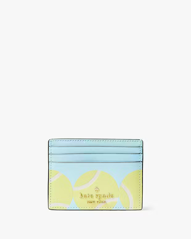 Grand Slam Tennis Small Slim Card Holder | Kate Spade Outlet