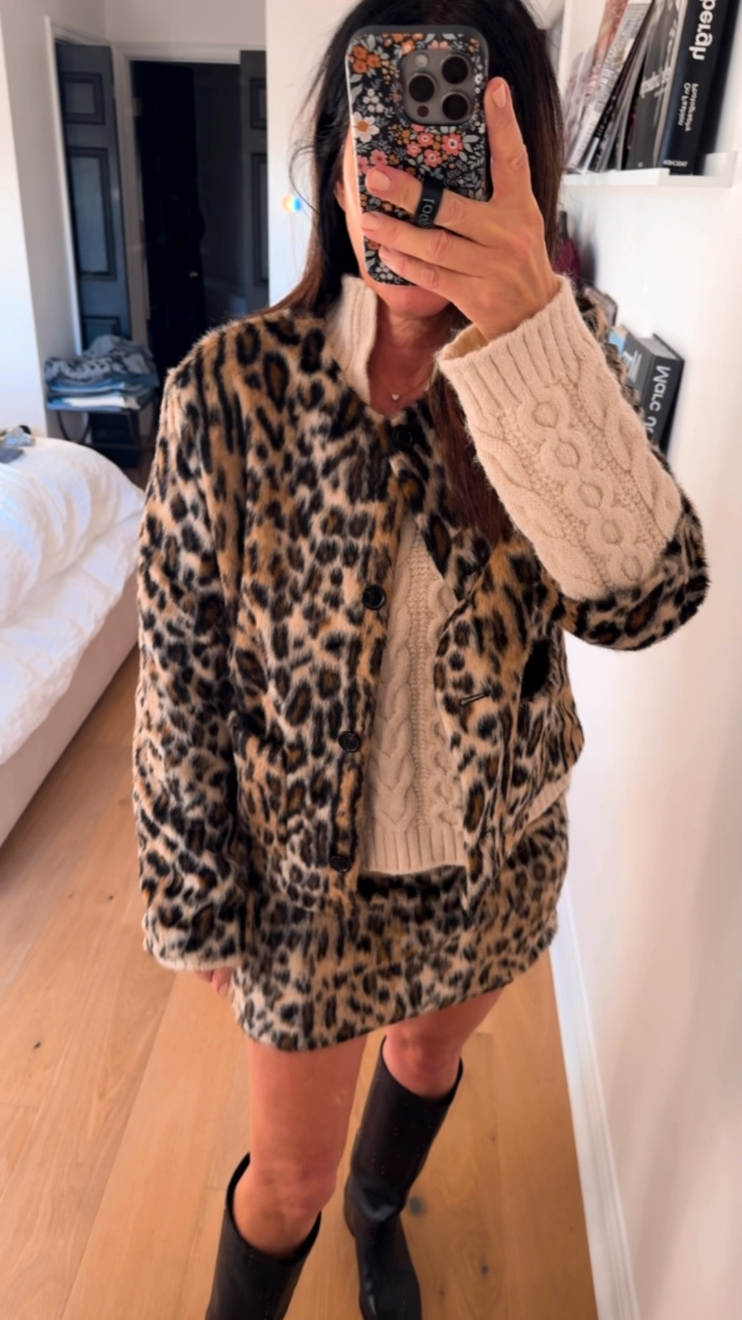 Unfortunately, this is getting returned, but it’s so cute for someone else, as far as sizing I’ve got the medium jacket on that ran big. I probably needed a small. The skirt is a size 8 and I probably needed a tan. For reference I wear a size 28 jeans. The skirt is very short

#LTKCyberWeek #LTKFindsUnder50 #LTKSaleAlert