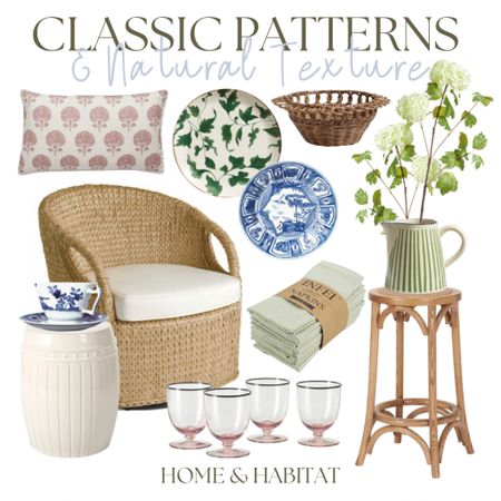 Classic patterns and natural textures are always a recipe for beautiful design  

#LTKFind #LTKhome #LTKsalealert