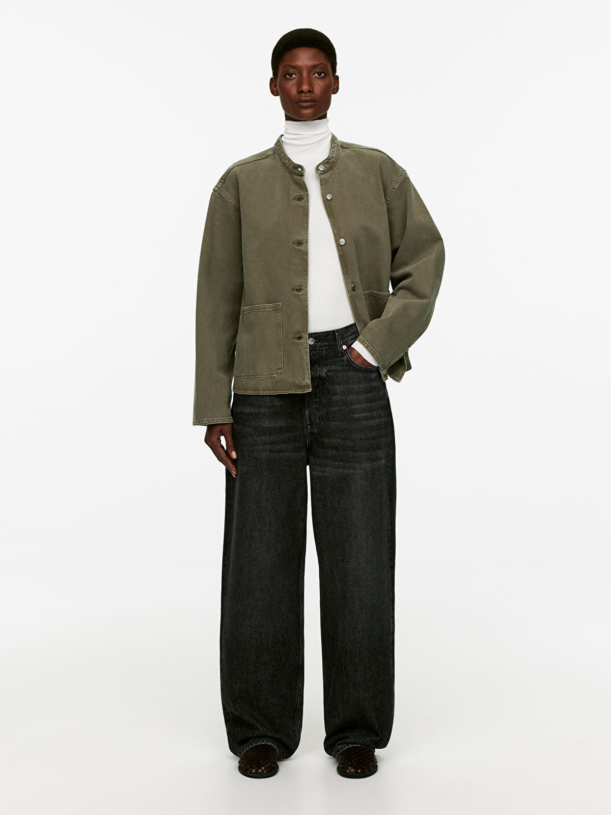 Garment-Dyed Denim Overshirt | ARKET (EU)