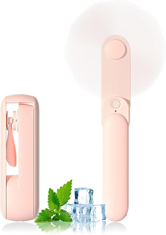 Lerat Portable Handheld Fan, 2 IN 1 Mini Hand Fan, Battery Operated [8-15 Working Hours], USB Rec... | Amazon (US)