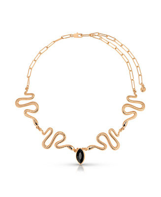 Gold Plated Serpentina Choker Necklaces | Macy's