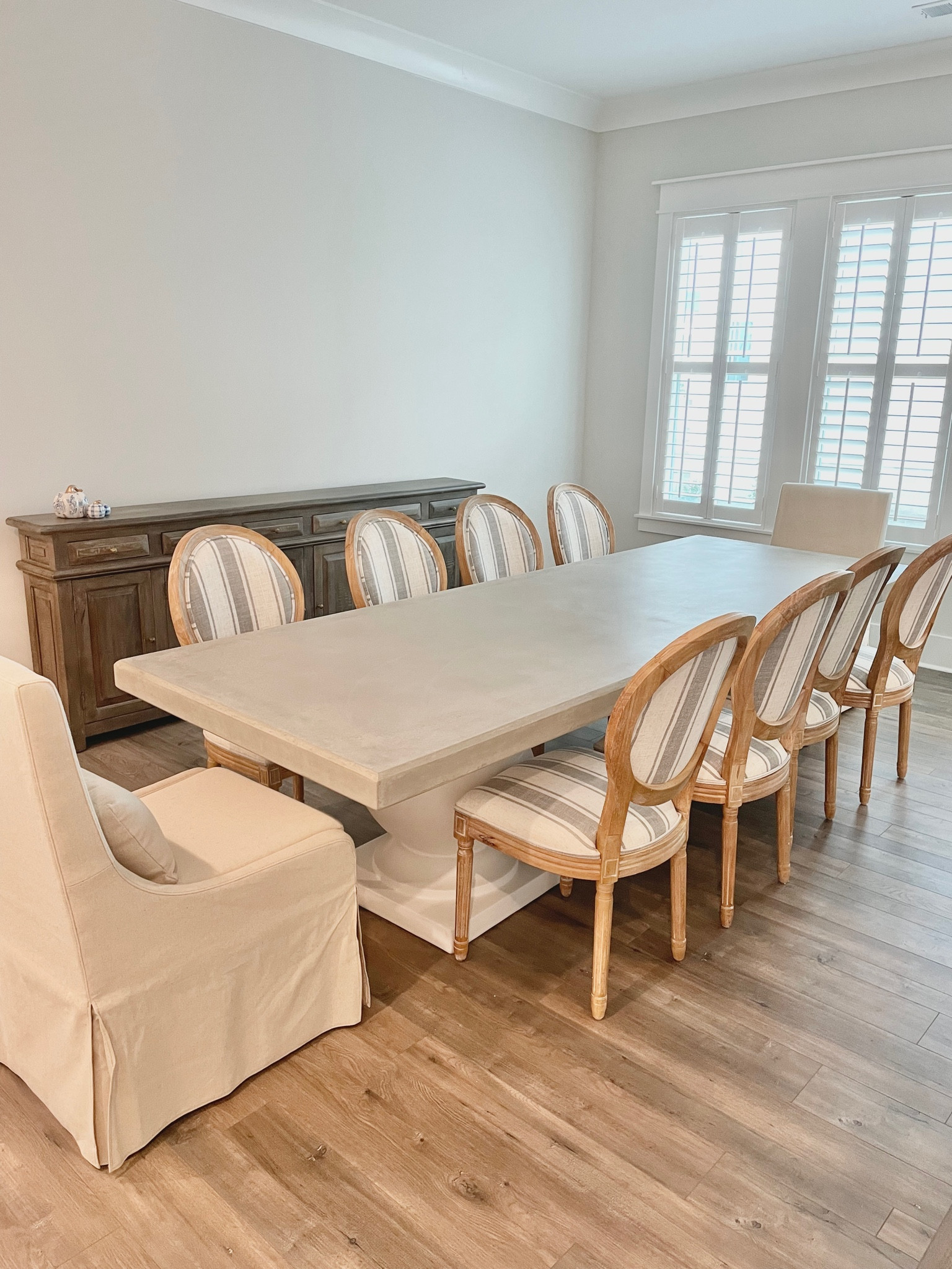 Dining room table Dining room chairs Dining room head chair upholstered chair Coastal dining room Striped dining chairs high back chair  Upholstered dining room chair on sale 

#LTKstyletip #LTKsalealert #LTKhome