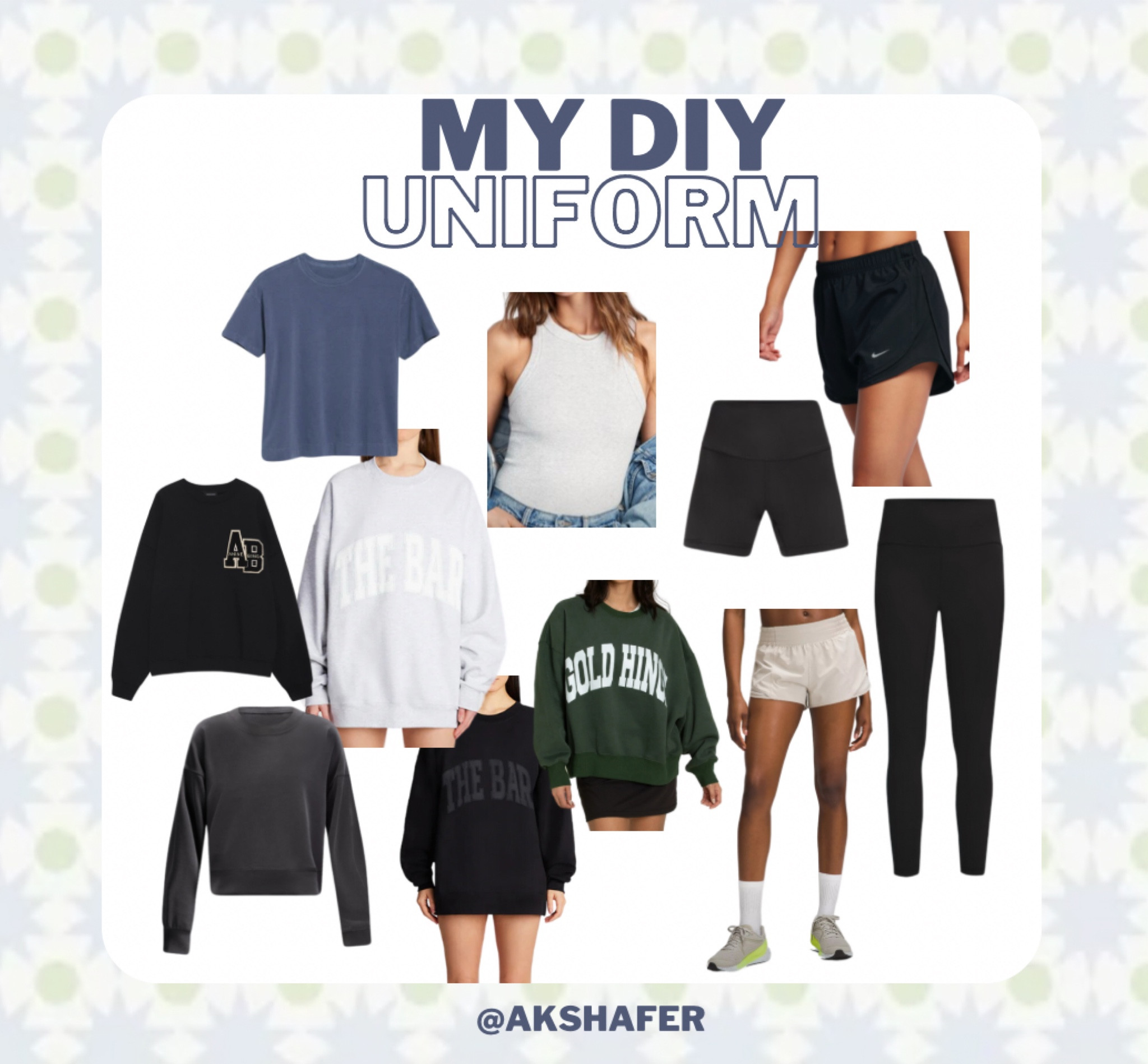My DIY Uniform! 
Everything I wear daily to complete my DIY’s 
Athleisure | DIY | What I Wore | OOTD | My DIY Uniform 

#LTKHome #LTKMidsize #LTKActive