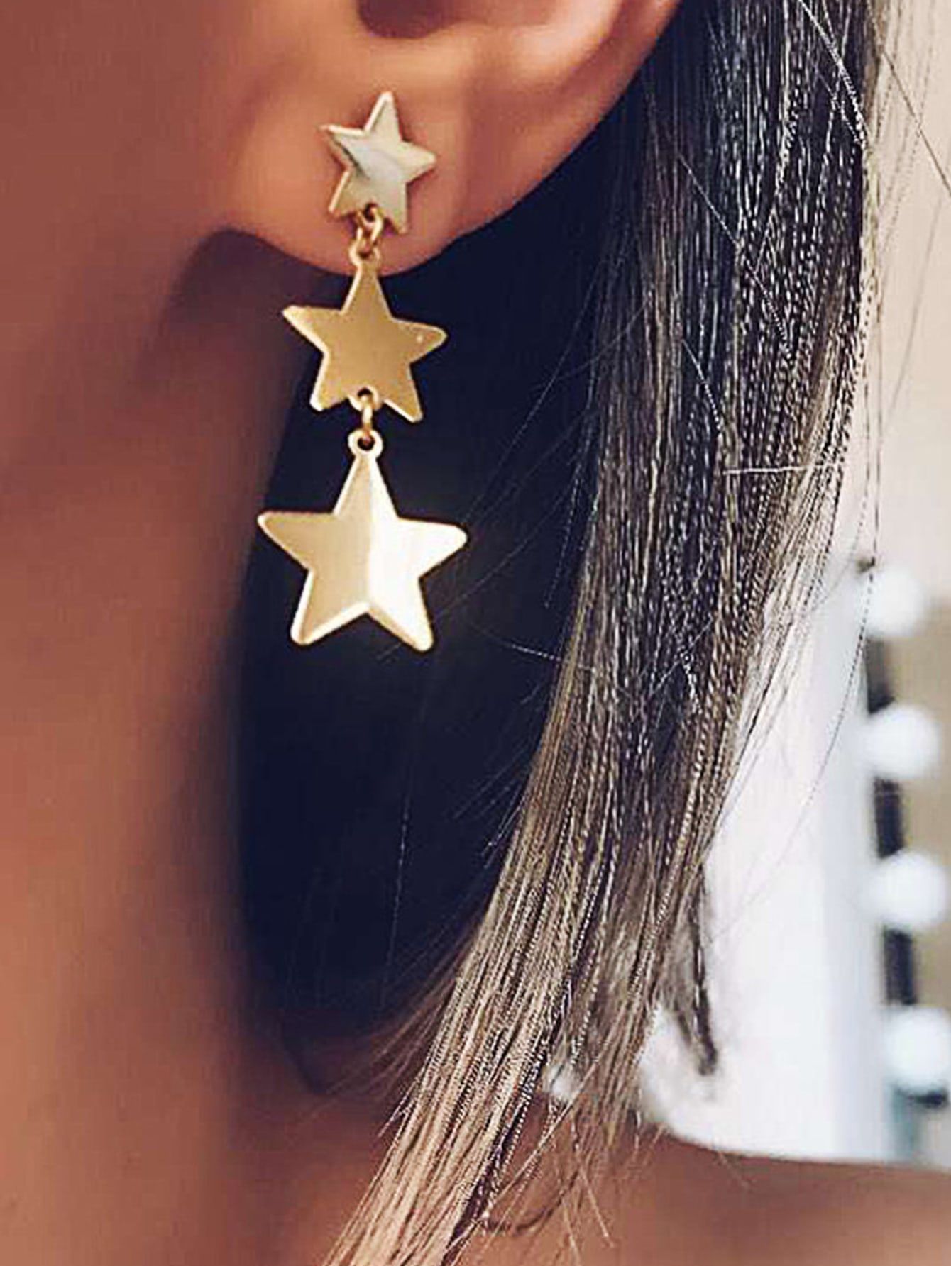 Star Charm Drop Earrings | SHEIN