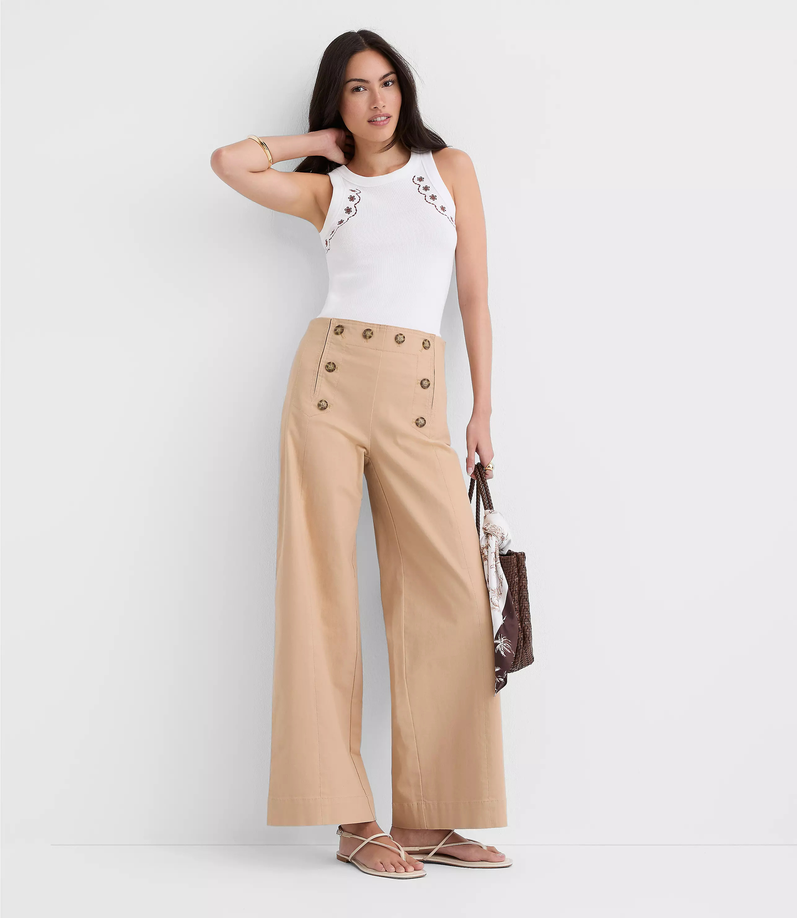 Mariner Pants in Twill | LOFT