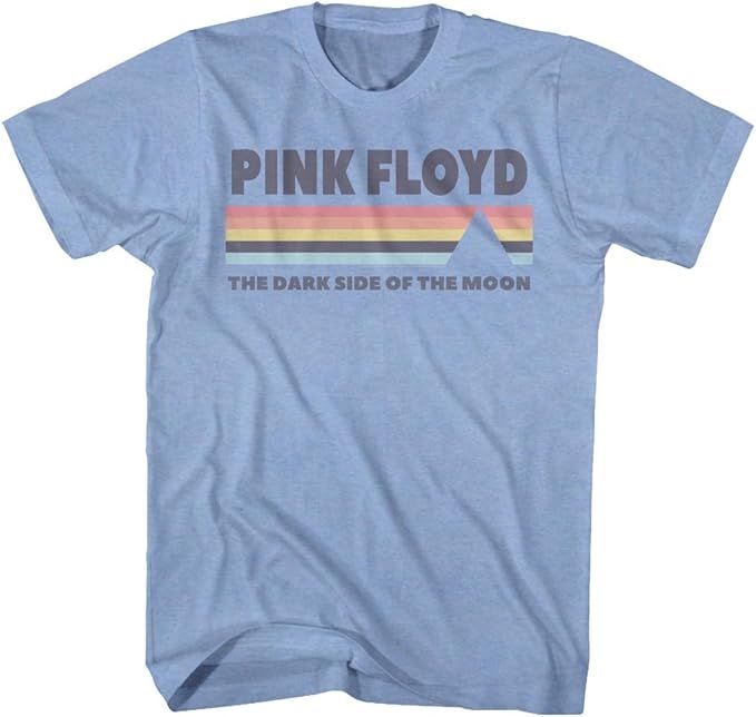 A&E Designs Pink Floyd T-Shirt The Dark Side of The Moon Light Blue Heather Tee | Amazon (US)
