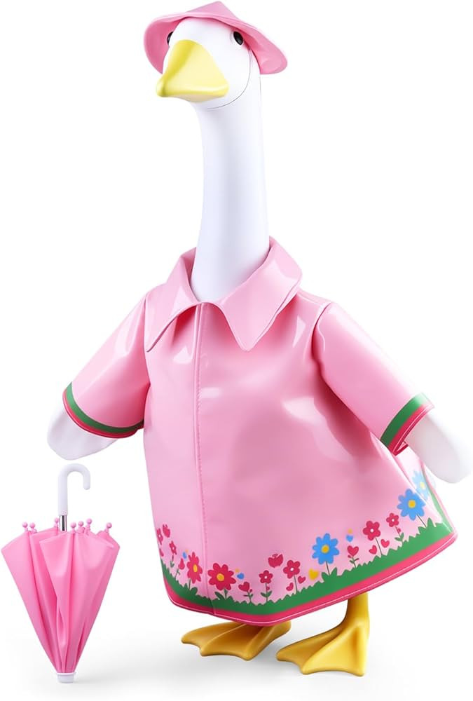 Raincoat Porch Goose Outfits, Summer Lawn Goose Raincoat Costume, Spring Outfit Yard Goose Rain C... | Amazon (US)