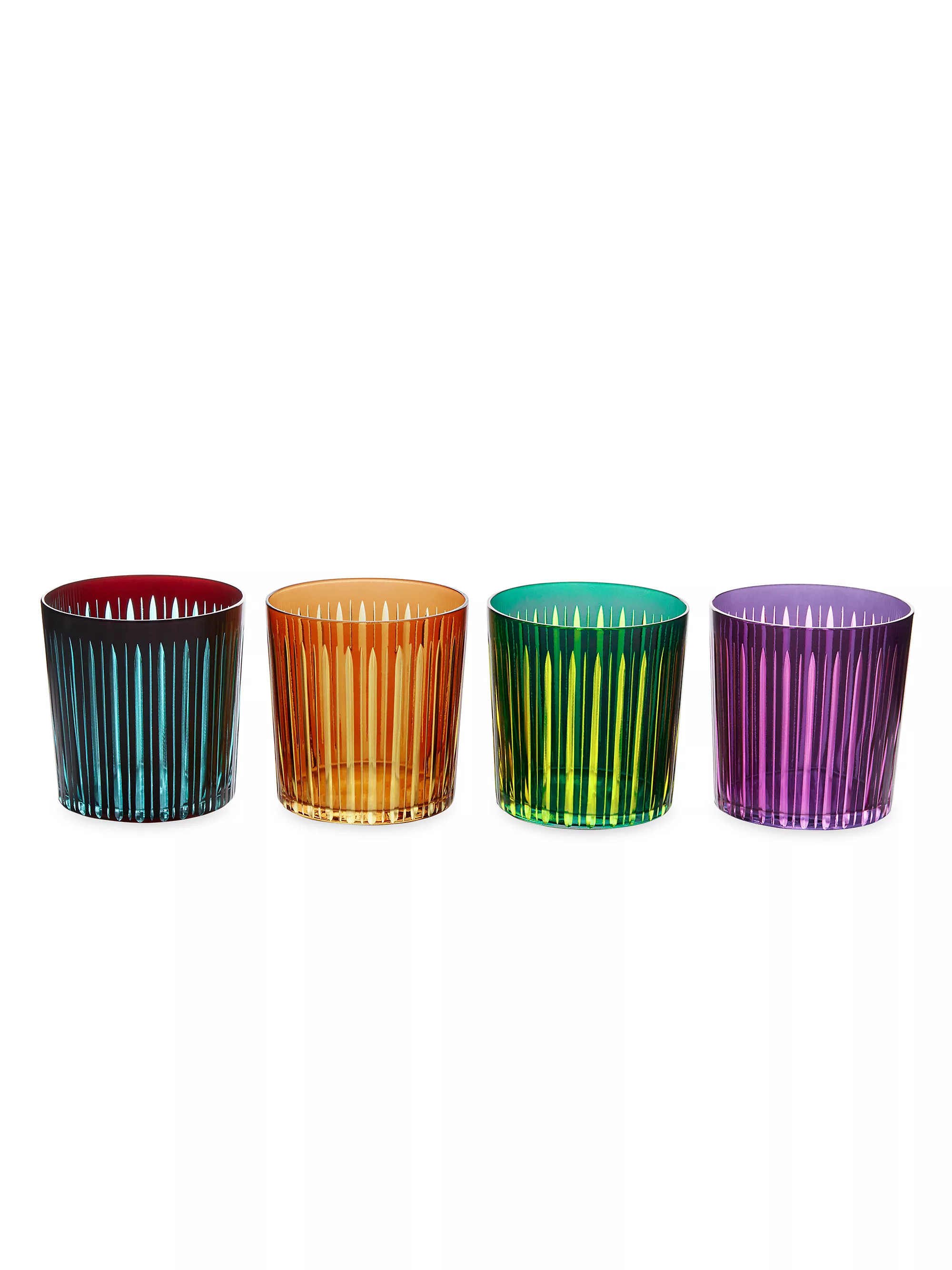 Prism 4-Piece Double Old-Fashioned Glass Set | Saks Fifth Avenue