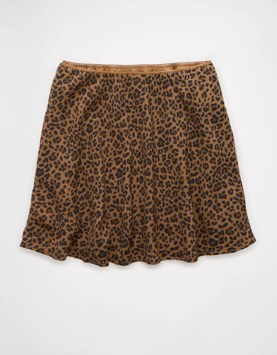 AE Leopard Print Slip Mini Skirt | American Eagle Outfitters (US & CA)