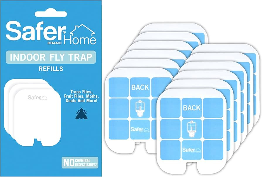 Safer Brand Home SH512 Indoor Plug-in Fly Trap Refill Pack of 12 Glue Cards for SH502 Indoor Fly ... | Amazon (US)