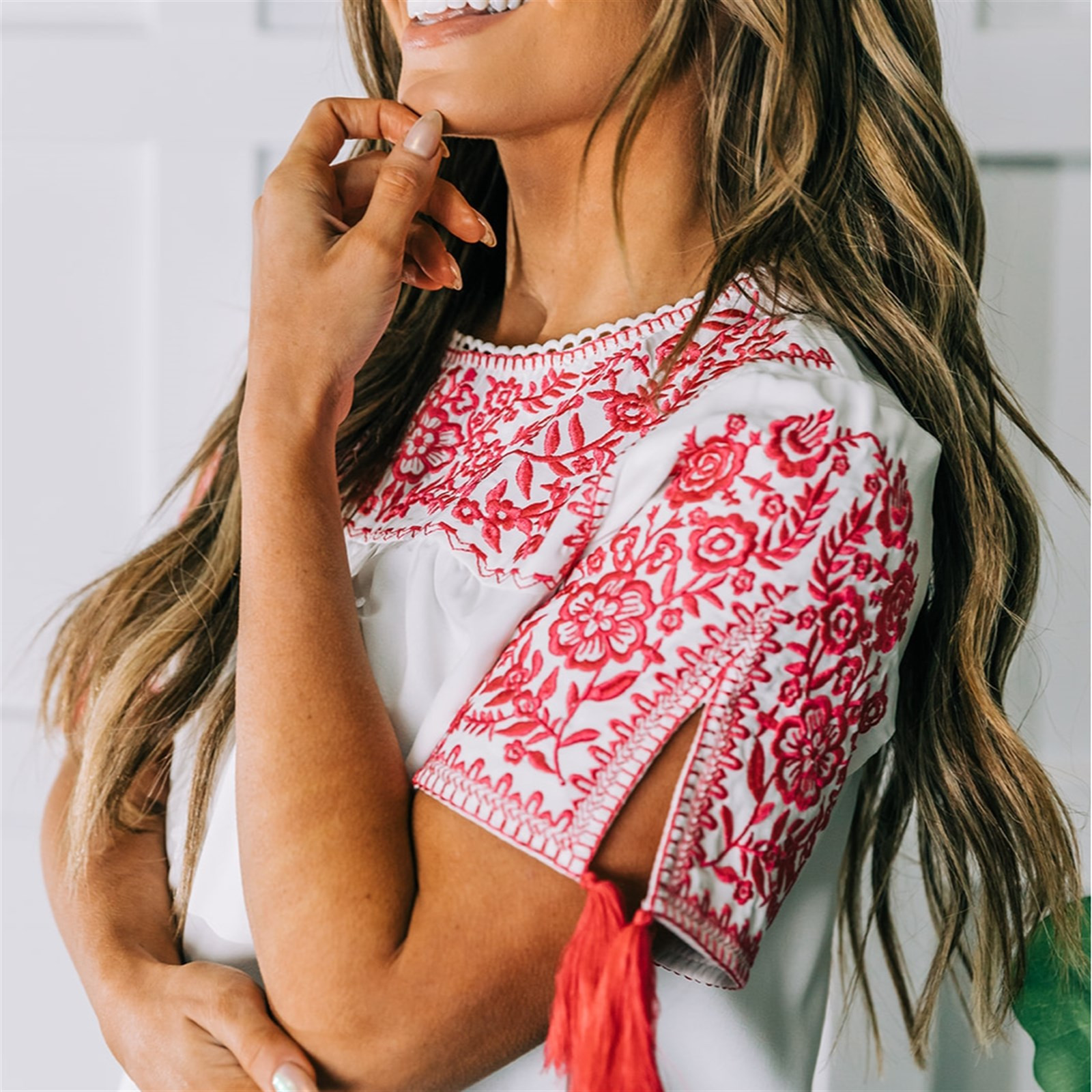 Callie Embroidered Top | Jane