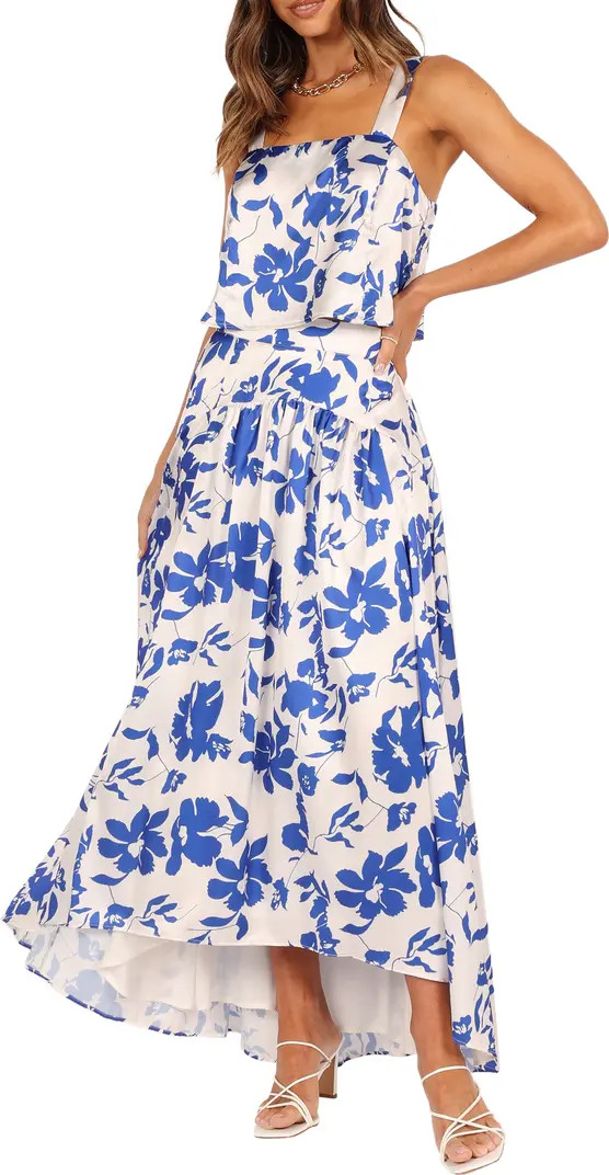 Lulu Floral Print Two-Piece High-Low Dress | Nordstrom