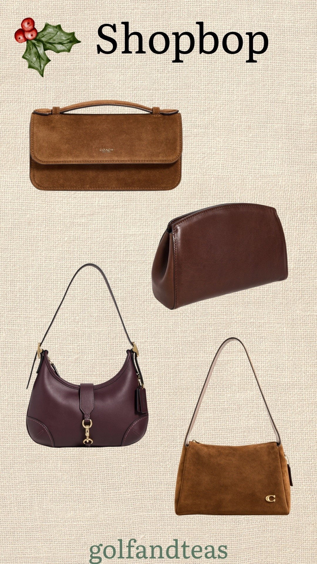 A few great bags for yourself or to give as a gift. 

#LTKOver40 #LTKGiftGuide #LTKHoliday