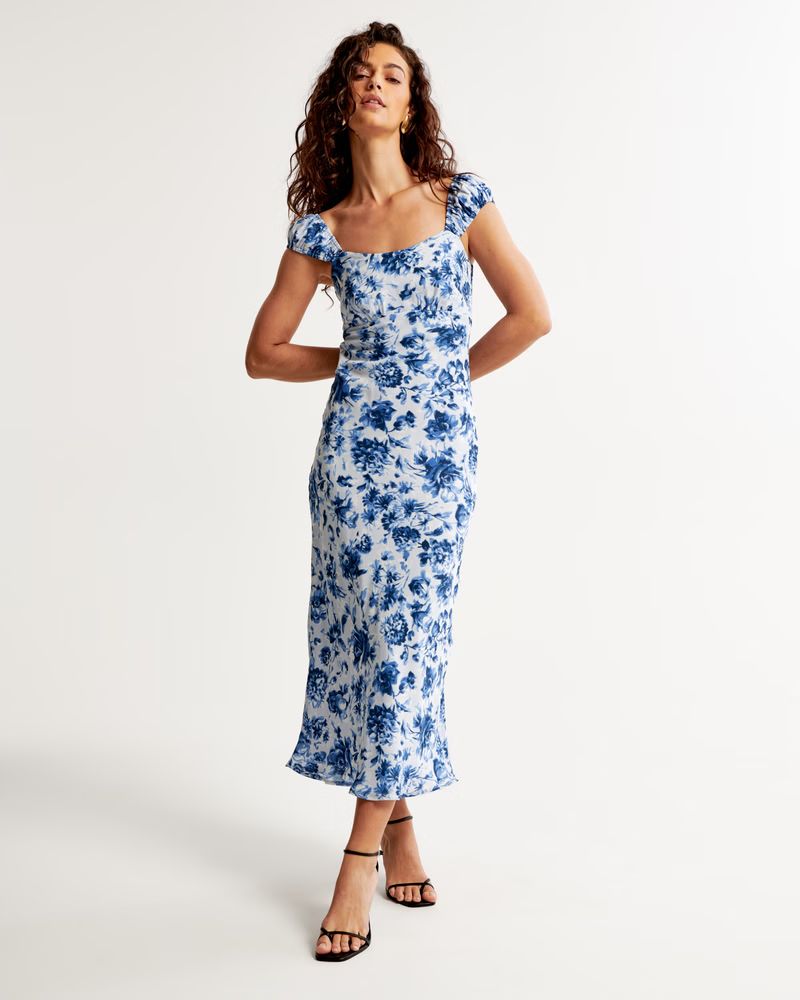 Women's Slip Midi Dress | Women's Dresses & Jumpsuits | Abercrombie.com | Abercrombie & Fitch (UK)