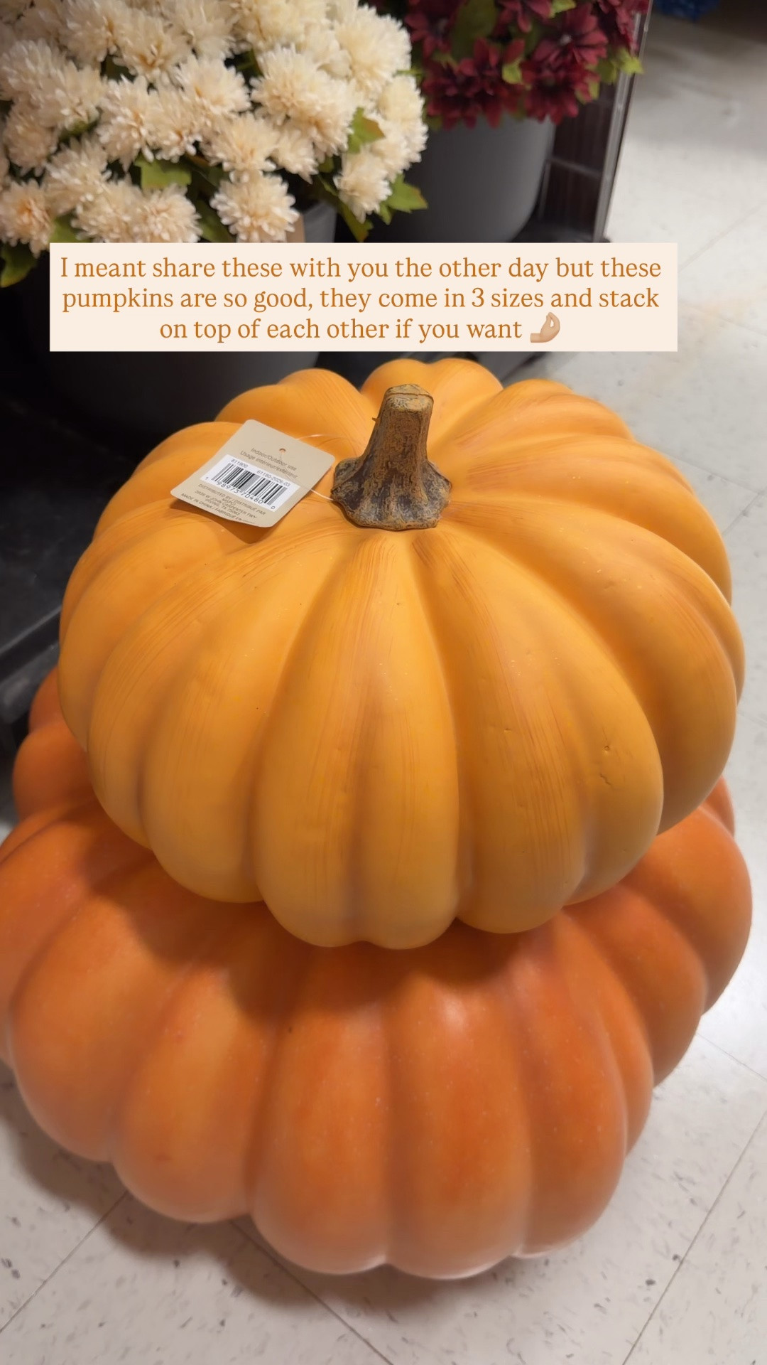 Love these pumpkins and that you can stack them together, they come in 3 sizes  🎃

#LTKHome #LTKSeasonal