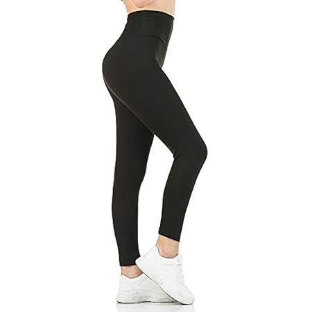 ACTINPUT Black Leggings for Women Soft High Waisted Tummy Control Leggings Sports Workout Gym Runnin | Amazon (UK)