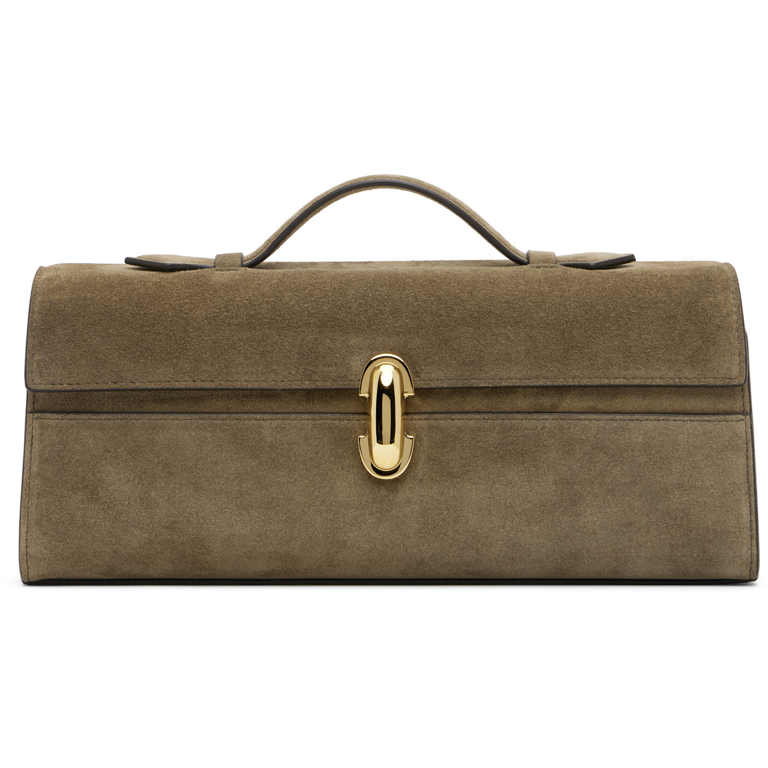 Savette Taupe Slim Symmetry Pochette Bag | SSENSE