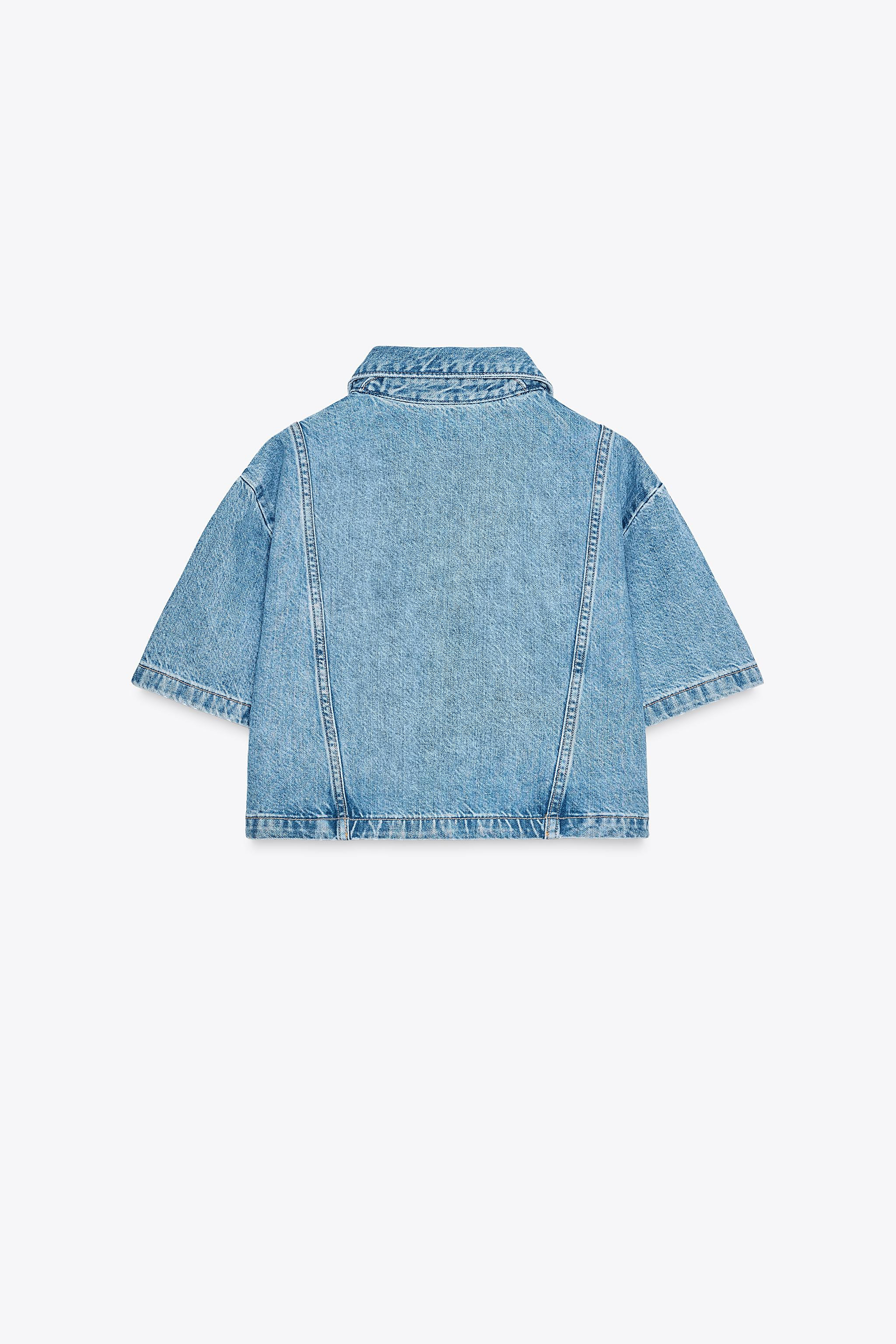 Z1975 SHORT DENIM SHIRT | Zara US