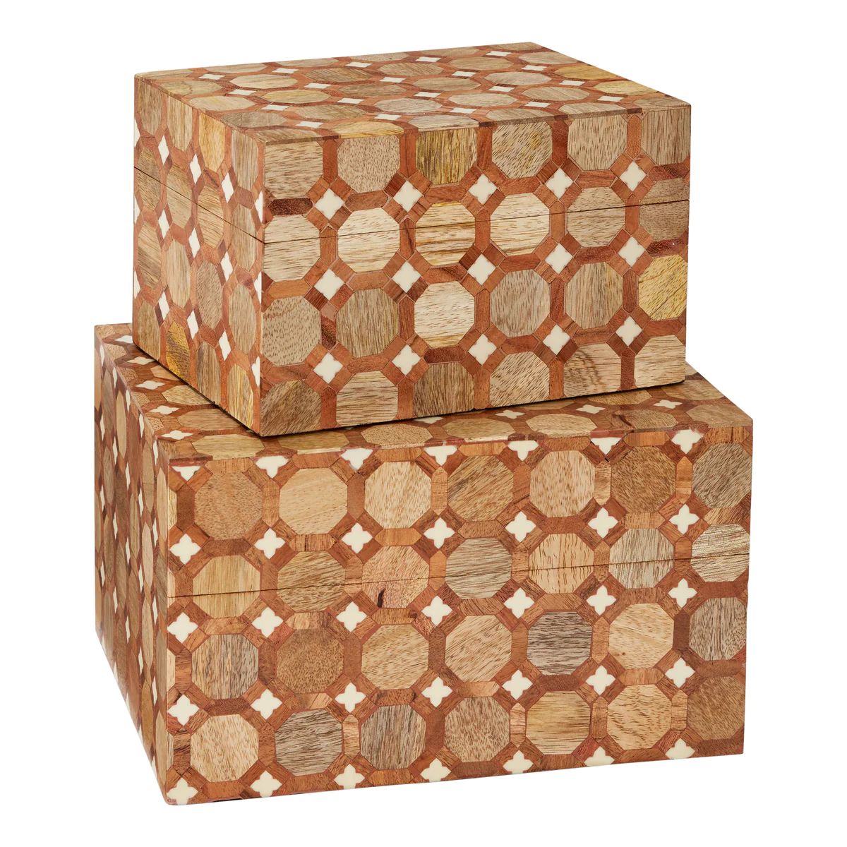 Sorrento Parquetry Boxes, Set of 2 | Amanda Lindroth