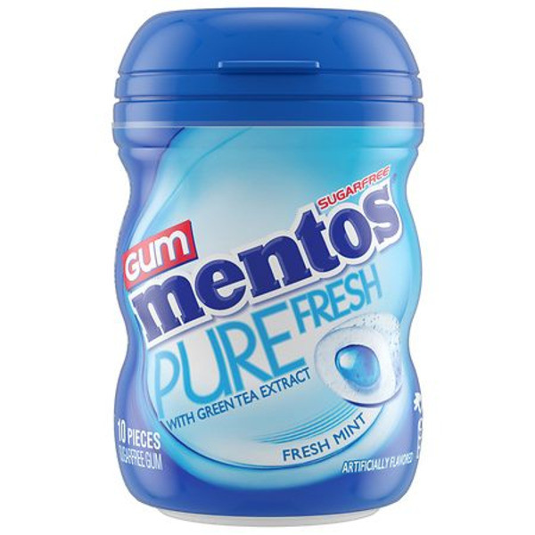Mentos Gum, Sugar Free, Fresh Mint | Instacart