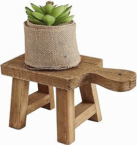 Farmhouse Wood Stool Pedestal Stand - Versatile Decorative Riser for Home and Kitchen, Perfect fo... | Amazon (US)
