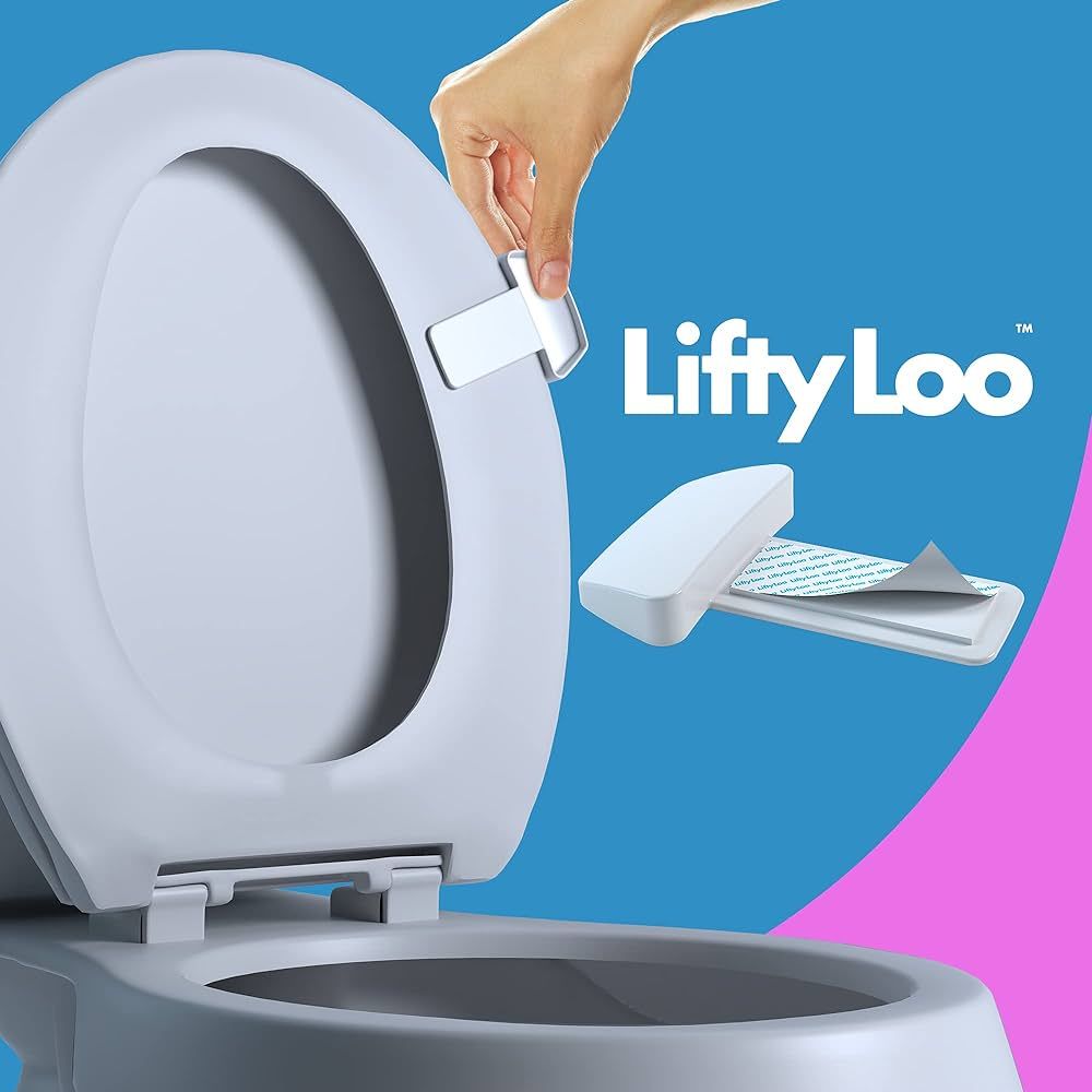Lifty Loo Toilet Seat Handle Lifter Tab - easy to lift and lower the seat, no more mess, easy app... | Amazon (US)