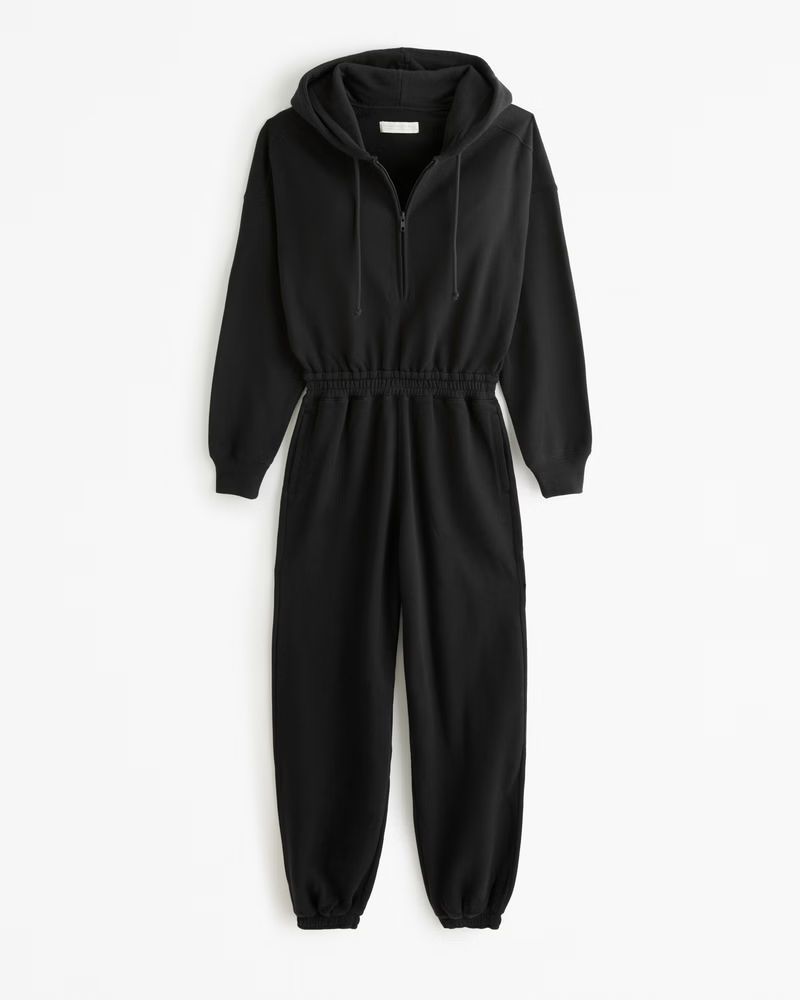 Long-Sleeve Fleece Jumpsuit | Abercrombie & Fitch (US)