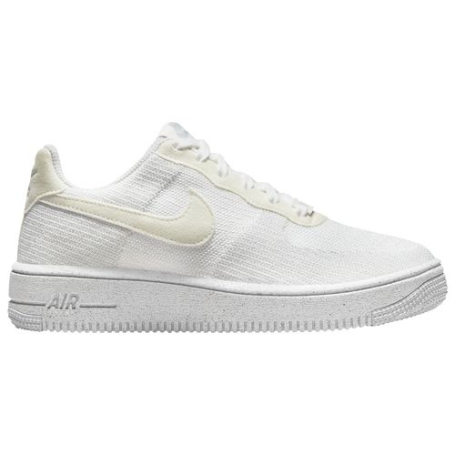 Nike Boys Nike Air Force 1 Crater Flyknit - Boys' Grade School Basketball Shoes White/Gray Size 05.0 | Foot Locker (US)