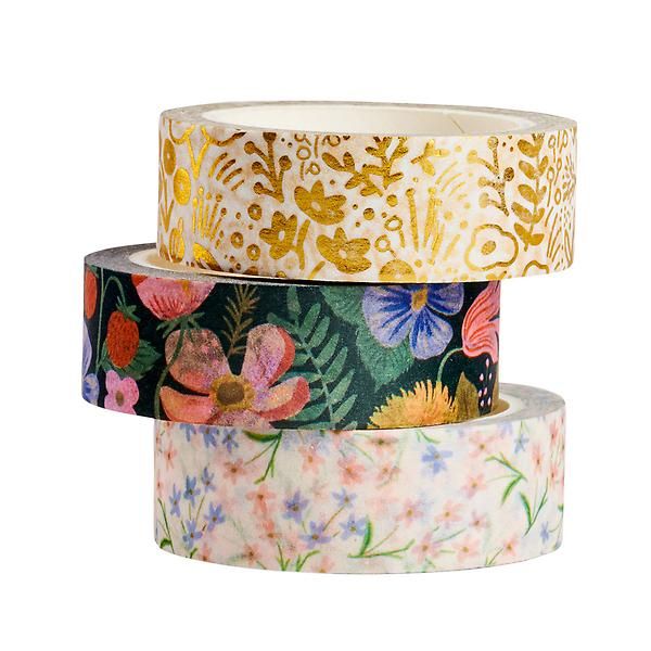 Rifle Paper Co. Paper Tape Strawberry Fields Pkg/3 | The Container Store