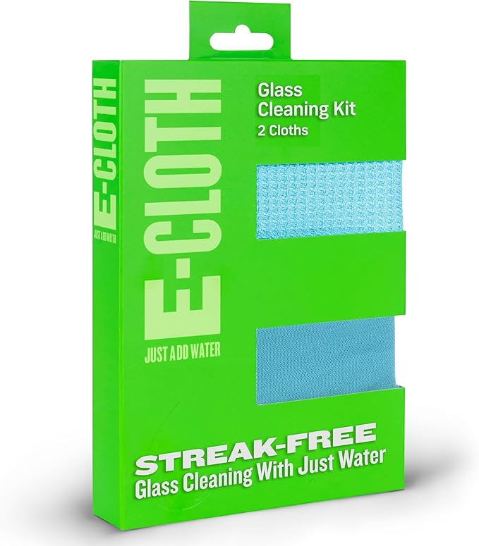 E-Cloth Window Cleaner Kit - Window and Glass Cleaning Cloth, Streak-Free Windows with just Water... | Amazon (US)