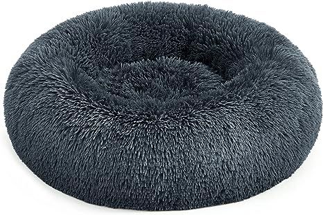FEANDREA Dog Bed, Donut-Shaped Pet Bed, Soft Plush Surface, with Removable Inner Cushion, Washabl... | Amazon (US)