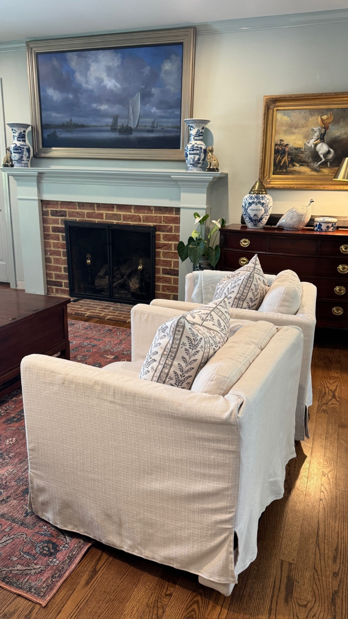 Showing another angle of our home, featuring these lovely swivel chairs. Classic home, white chairs, colonial style home, home decor inspiration

#LTKHome