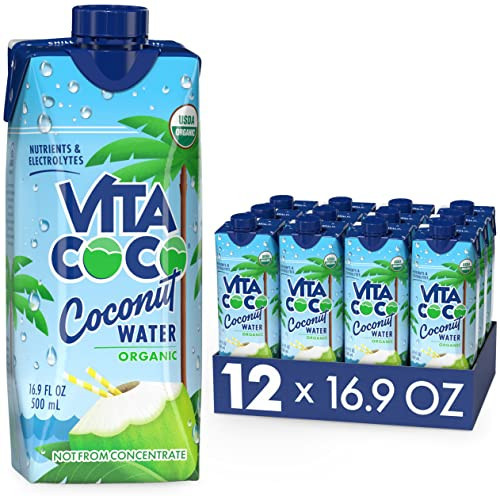 Vita Coco Coconut Water, Pure Organic | Refreshing Coconut Taste | Natural Electrolytes | Vital Nutrients | 16.9 Oz (Pack Of 12) | Amazon (US)