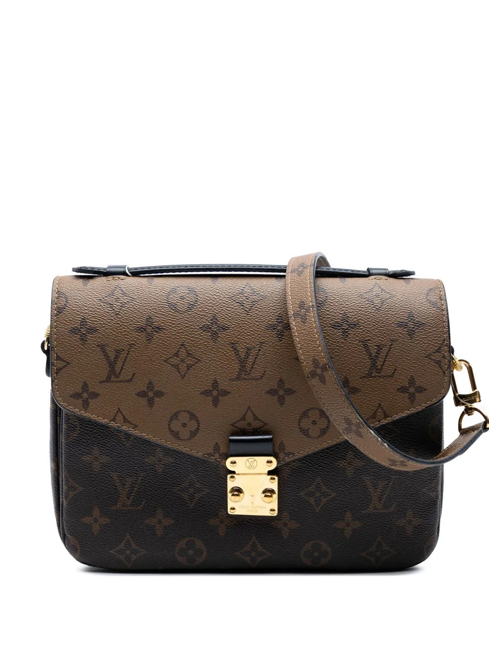 Louis Vuitton Pre-Owned 2020 Monogram Reverse Pochette Metis satchel - Brown | Farfetch Global