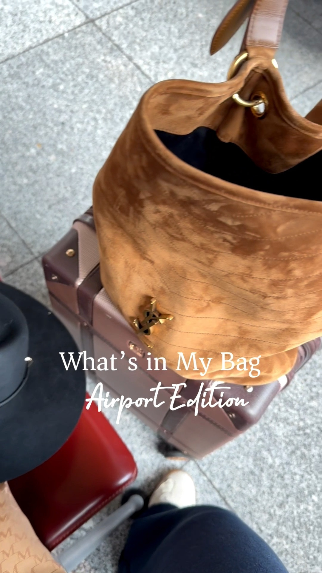 What’s in my bag, airport essentials, travel bag, YSL bucket bag, AirPods holder, claw clip

#LTKOver40 #LTKSaleAlert #LTKTravel
