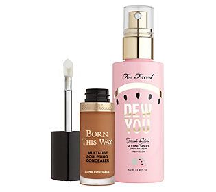 Too Faced Tutti Frutti Dew You Setting Spray & BTW Concealer | QVC