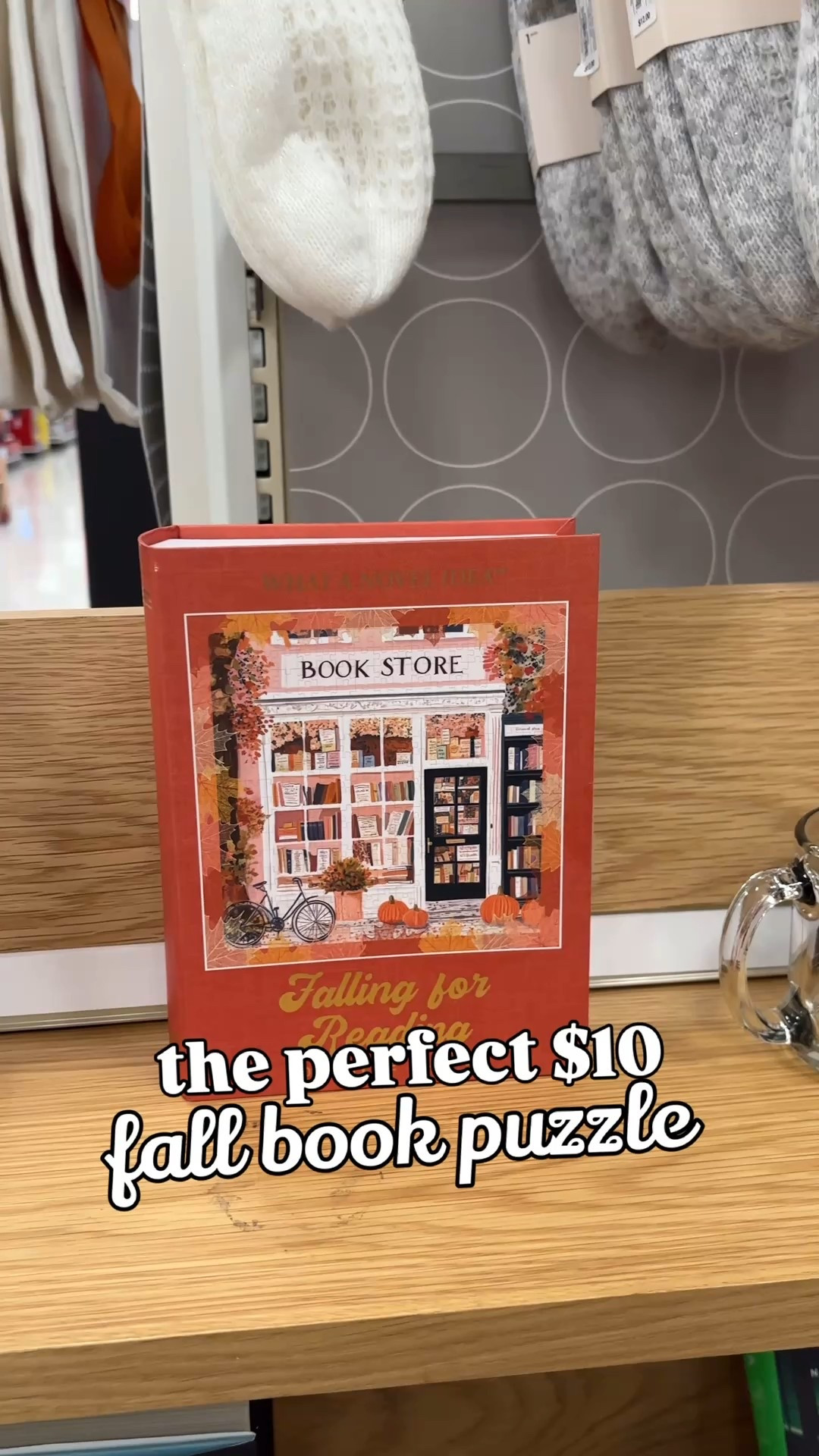 I found the cutest fall jigsaw puzzle for $10!! The box is shaped like a book too! 🥹🍂☕️

#booklover #fallfinds #fallnightin #targetfallfinds #targetfinds #targetfall #fallpuzzle 

#LTKSeasonal #LTKHome