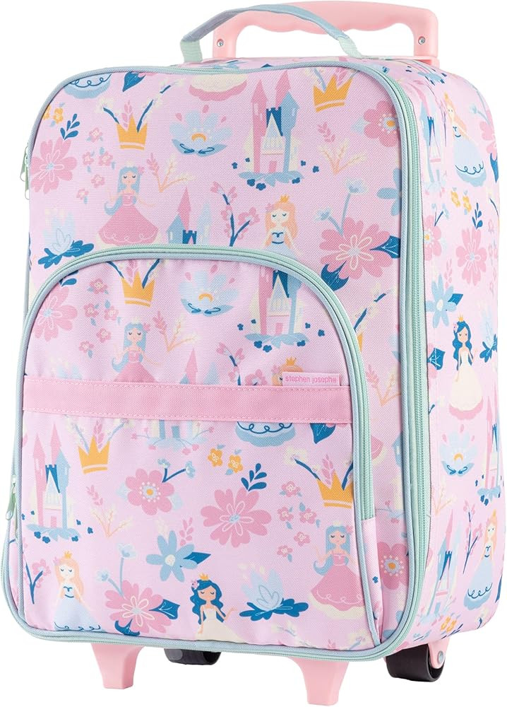 Stephen Joseph, Kids Roling Carry-On Luggage, 12.5"L x 6.5"W x 18"H, Princess | Amazon (US)