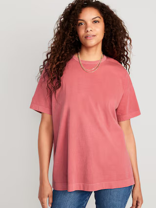 Oversized Vintage Tunic T-Shirt for Women | Old Navy (US)