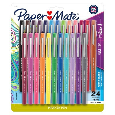 24pk Marker Pens Flair Medium Tip .7mm Multicolor - PaperMate | Target