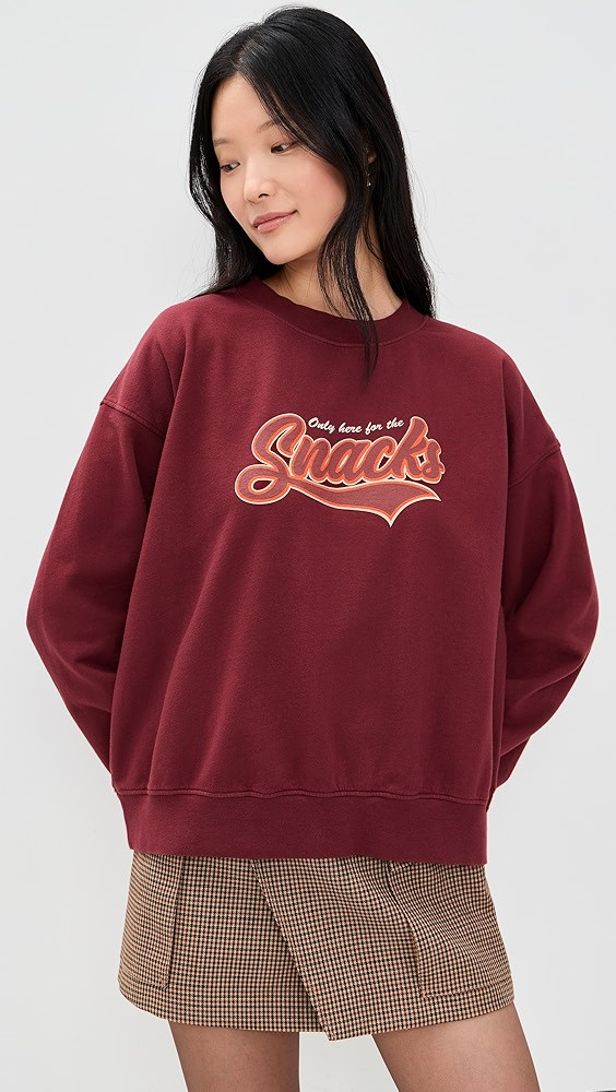 Only Here for the Snacks Sweatshirt | Shopbop