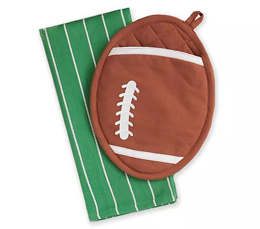 Make Your Selection: Design Imports Football Potholder Gift Set | QVC